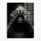 African Woman - Gold Hands