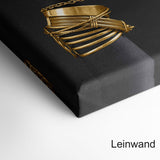 African Woman Left Hand - Gold