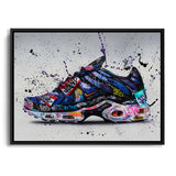 Pop-Art Nike Air Max – Air Max 2 Leinwand mit Bilderrahmen