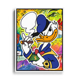 Donald Duck Luxus Popart Wandbild