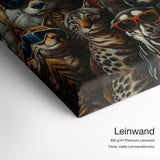 Animal Gang – Qualitätsdetail Leinwand: 300 g/m² Premium-Leinwand, feine matte Leinwandstruktur
