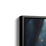 Babytiger Nahaufnahme des Wandbildes mit schwarzem Rahmen