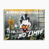 American Express Scrooge Duck Wandbild