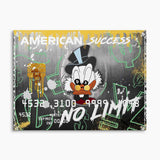 American Express Scrooge Duck Wandbild