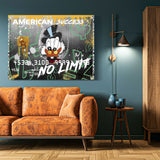 American Express Scrooge Duck Wandbild