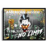 American Express Scrooge Duck Wandbild