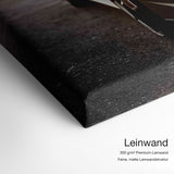 Black Lambo – Qualitätsdetail Leinwand: 300 g/m² Premium-Leinwand, feine matte Leinwandstruktur