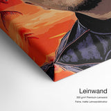 Bonez MC – Qualitätsdetail Leinwand: 300 g/m² Premium-Leinwand, feine matte Leinwandstruktur