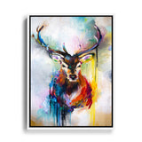 Kunstgemälde von einem Hirsch