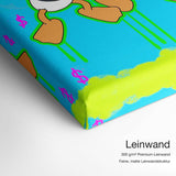 Business Art – Qualitätsdetail Leinwand: 300 g/m² Premium-Leinwand, feine matte Leinwandstruktur