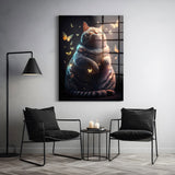 Cat with Butterflies