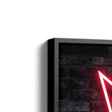 Nahaufnahme von schwarzem Rahmen des Gaming Wandbildes