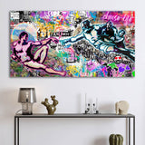 Die Entstehung Adams Popart Wandbild