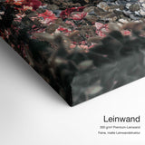 Clouded Leopard – Qualitätsdetail Leinwand: 300 g/m² Premium-Leinwand, feine matte Leinwandstruktur