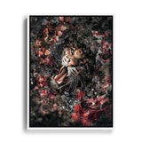 Schmetterlinge fliegen über eine Blumenwiese