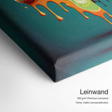 Colorful Gaming Controller No.1 – Qualitätsdetail Leinwand: 300 g/m² Premium-Leinwand, feine matte Leinwandstruktur