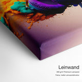 Colorful Headset – Qualitätsdetail Leinwand: 300 g/m² Premium-Leinwand, feine matte Leinwandstruktur