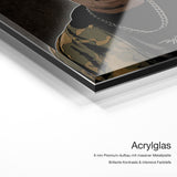 DMX – Acrylglas Qualitätsdetail mit 6 mm Premium-Aufbau, massiver Metallplatte und intensiver Farbtiefe
