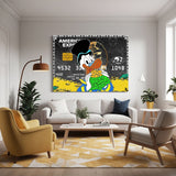 Scrooge Duck im Geldspeicher Wandbild