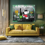 Dom Perignon mit Snoopy Comic Wandbild