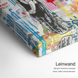 Dream Big Dreams – Leinwand Qualitätsdetail mit 300 g/m² Premium-Leinwand und feiner, matter Leinwandstruktur