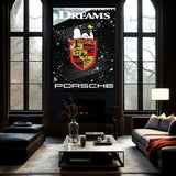 Traumauto Porsche Wandbild