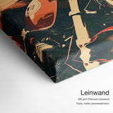 Drive faster Pussycat – Leinwand Qualitätsdetail mit 300 g/m² Premium-Leinwand und feiner, matter Leinwandstruktur