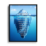 Eisberg des Erfolgs Wandbild