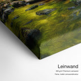 Elendstal – Leinwand Qualitätsdetail mit 300 g/m² Premium-Leinwand und feiner, matter Leinwandstruktur