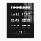 Erfolgsregeln