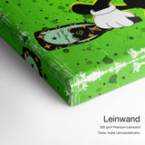 Felix Champagner – Leinwand Qualitätsdetail mit 300 g/m² Premium-Leinwand und feiner, matter Leinwandstruktur