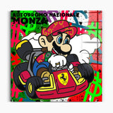Super Mario im Ferrari