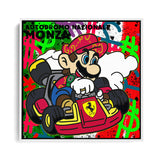 Super Mario im Ferrari