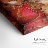Feuer – Leinwand Qualitätsdetail mit 300 g/m² Premium-Leinwand und feiner, matter Leinwandstruktur