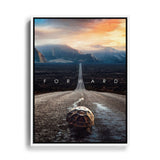 Motivationsspruch allways looking forward