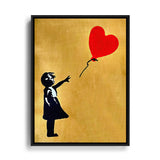 Follow Your Heart Goldenes Wandbild