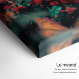 Funky Flamingo – Leinwand Qualitätsdetail mit 300 g/m² Premium-Leinwand und feiner, matter Leinwandstruktur