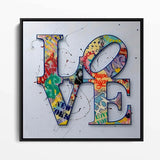 LOVE in Graffiti Schrift