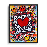 Leinwand Liebesmotiv mit Rahmen