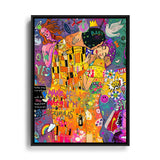 Pärchen Popart Wandbild