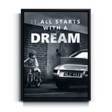 It All starts with a Dream black/white