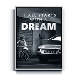 It All starts with a Dream black/white