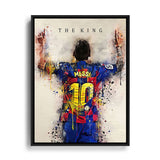 Leinwand Lionel Messi Torjubel