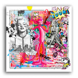 Rosa Roter Panther Popart