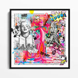Marilyn Monroe Popart Wandbild