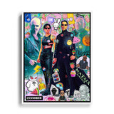 Leinwandbild Popart Style Matrix