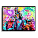 Nichts Sagen nichts hören nichts sehen Wandbild