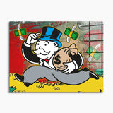 Mr. Monopoly Popart Wandbild