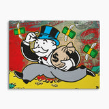 Mr. Monopoly Popart Wandbild