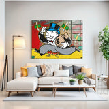 Mr. Monopoly Popart Wandbild